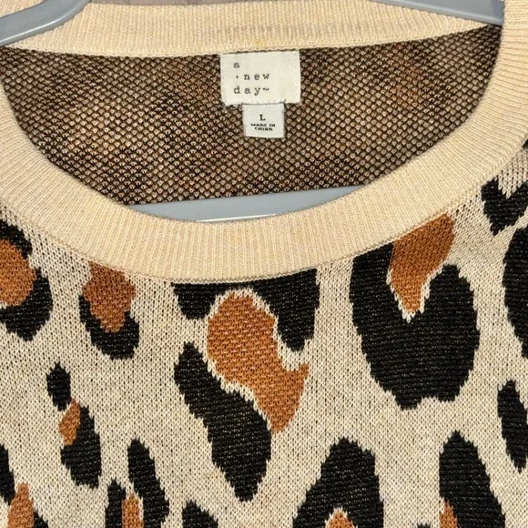 A New Day Leopard Print Sweater - Picture 2 of 3